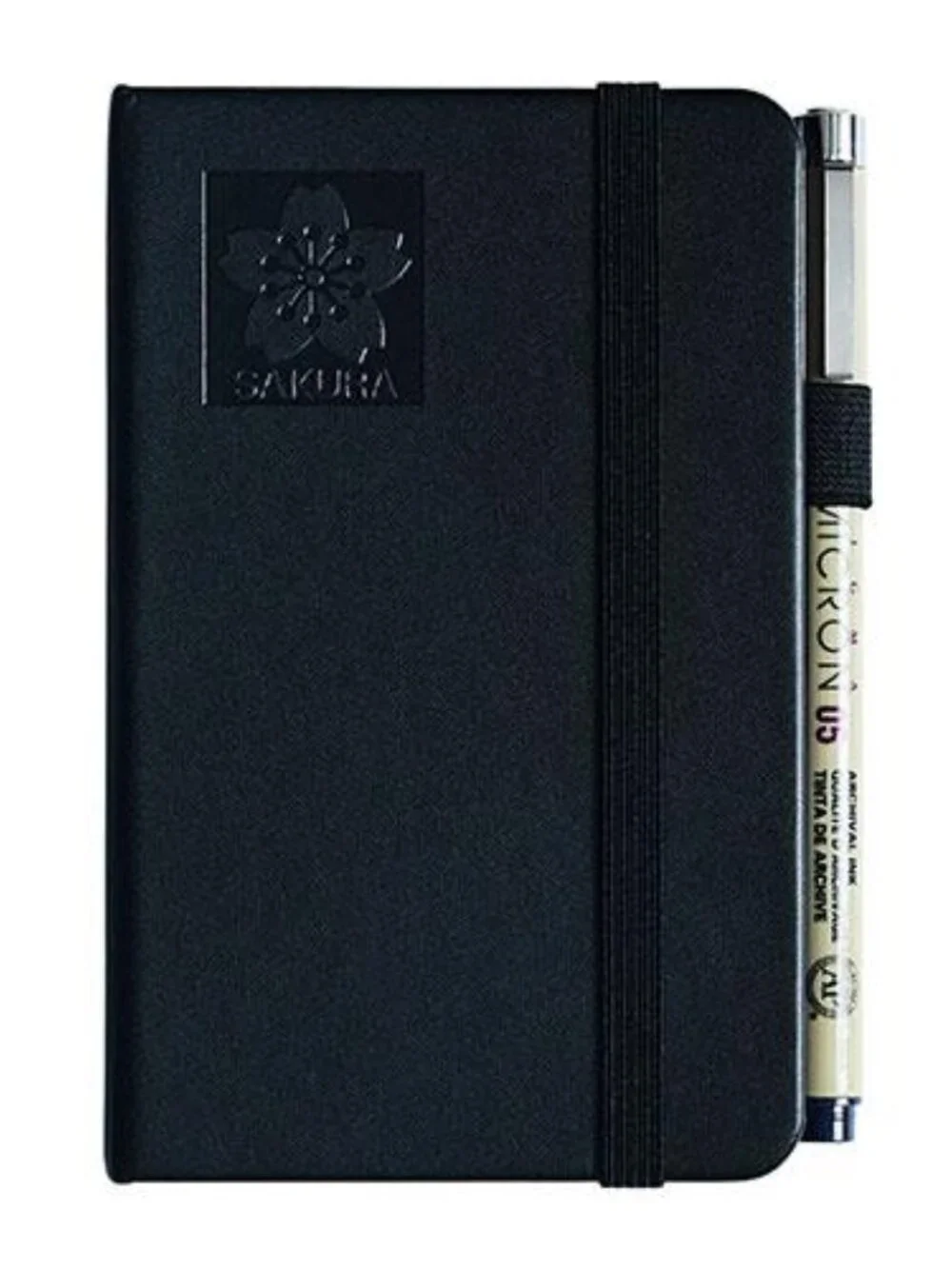 Sakura Pocket Sketch Book 160 Pages Black Paper 3.5